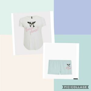 🆕 4X Cute 'Beach Please' PJ Set 🏖️